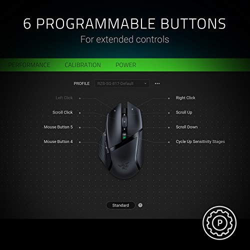 Basilisk X Hyperspeed Wireless Gaming Mouse | Classic Black