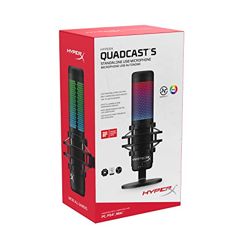 QuadCast S – RGB USB Condenser Microphone