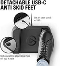 Elgato Stream Deck Pedal – Hands-Free Studio Controller, 3 Macro footswitches, Trigger Actions in apps and Software Like OBS, Twitch, YouTube and More, Works with Mac and PC