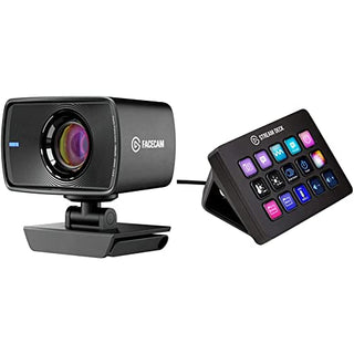 Elgato Stream Deck MK.2 + Facecam Bundle | Studio Controller, 15 Macro Keys, Trigger Actions in apps and Software Like OBS & Facecam - 1080p60 Full HD Webcam for Video Conferencing, Gaming, Streaming, Sony Sensor,