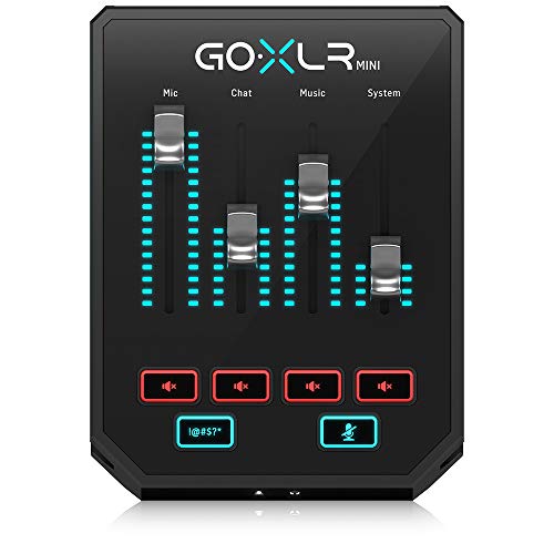 GoXLR MINI Online Broadcast Mixer with USB/Audio Interface & Midas Preamp