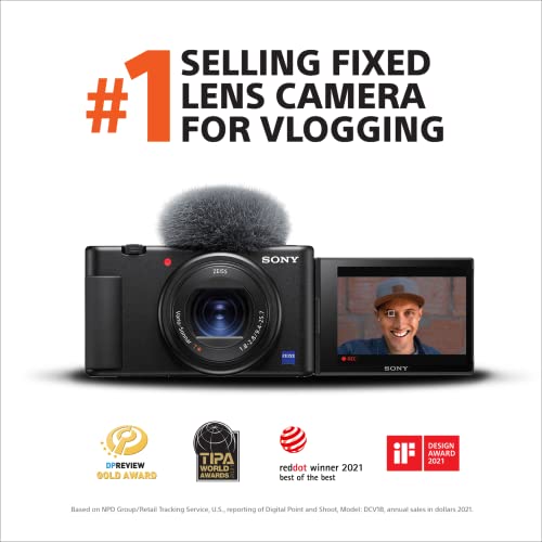 Sony ZV-1 | Digital Camera for Streamers & Content Creators with Flip Screen