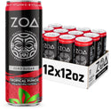 ZOA Sugar-Free Energy Drink, 12 Fl Oz | Tropical Punch (Pack of 12)