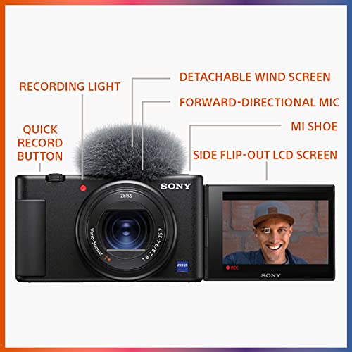 Sony ZV-1 | Digital Camera for Streamers & Content Creators with Flip Screen
