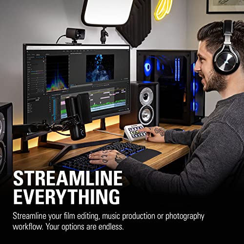 Elgato Stream Deck MK.2 – Studio Controller, 15 Macro Keys, Trigger Actions in apps and Software Like OBS, Twitch, YouTube and More, Works with Mac and PC - White