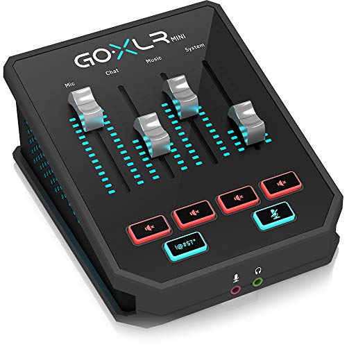GoXLR MINI Online Broadcast Mixer with USB/Audio Interface & Midas Preamp