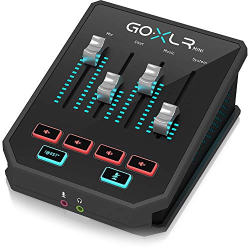 GoXLR MINI Online Broadcast Mixer with USB/Audio Interface & Midas Preamp