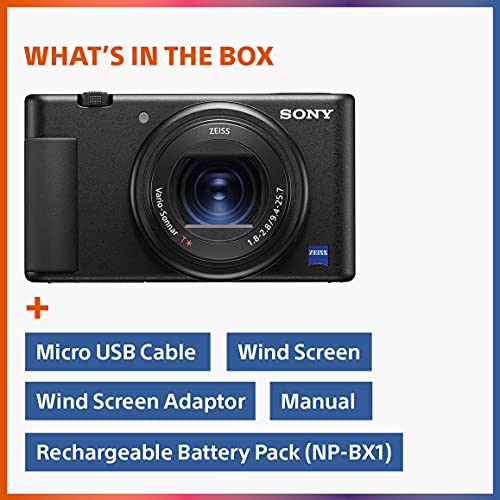 Sony ZV-1 | Digital Camera for Streamers & Content Creators with Flip Screen